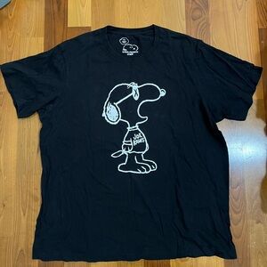 KAWS Peanuts x UNIQLO Black Shirt